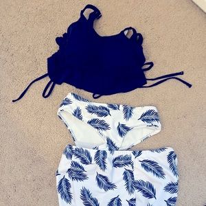 3 piece bathing suit